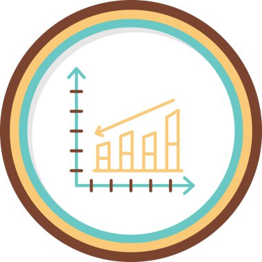 Kayıp grafik web simgesi, vektör illüstrasyonu