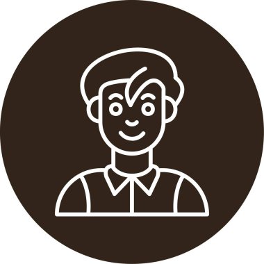 Bowler simgesi vektör illüstrasyonu