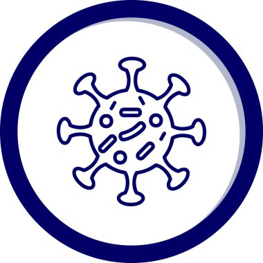 Virüs ikonu vektör illüstrasyonu 