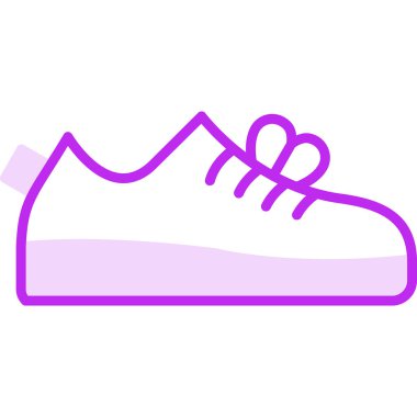 Ayakkabı simgesinin vektör illüstrasyonu