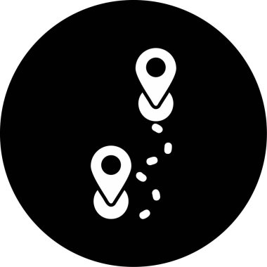 Rotadan. Web simgesi basit illüstrasyon