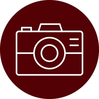 kamera simgesi vektör illüstrasyonu 