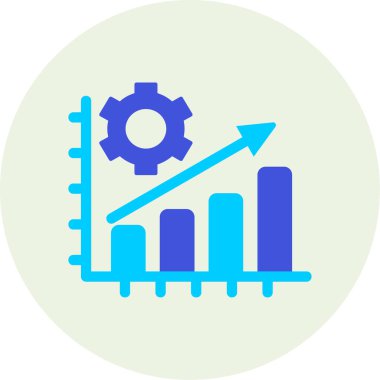  Üretim düzlüğü simgesi, vektör illüstrasyonu