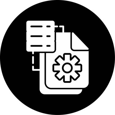 Çoklu ağ işleme simgesi vektör illüstrasyonu