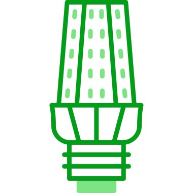 ampul simgesi, vektör illüstrasyonu