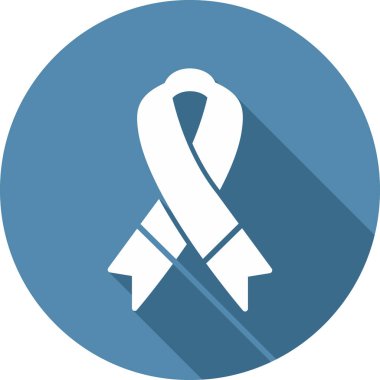 Kanser kurdele ikonu vektör illüstrasyonu