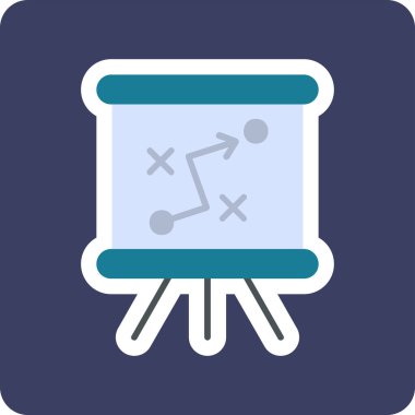 Strateji Simgesi Vektör illüstrasyonu 