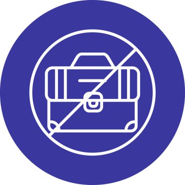 İşsizlik simgesi, vektör illüstrasyonu 