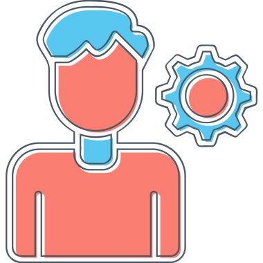 kişisel beceri simgesi, vektör illüstrasyonu basit tasarım