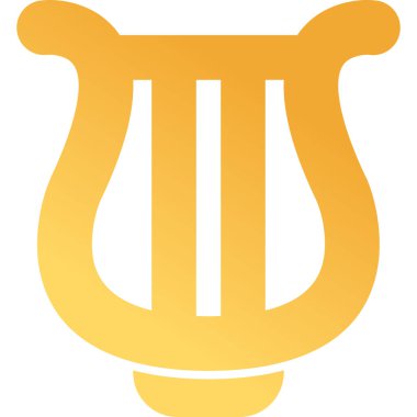 Lyre simgesinin vektör illüstrasyon tasarımı           