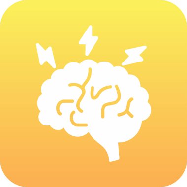 Beyin fırtınası web simgesi, vektör illüstrasyonu 