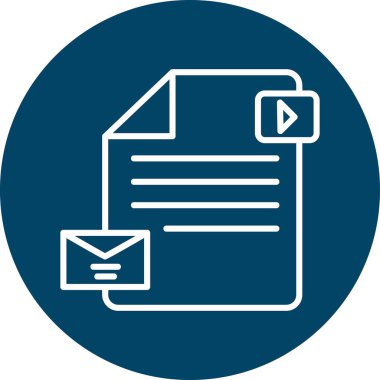 belge simgesi, vektör illüstrasyonu basit tasarım