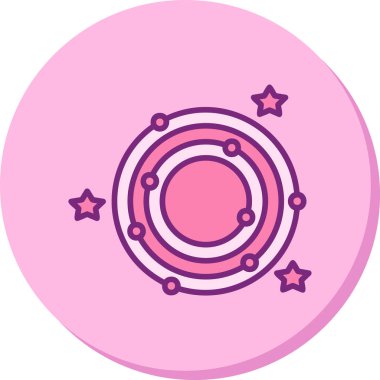 Galaxy web simgesinin vektör illüstrasyonu 