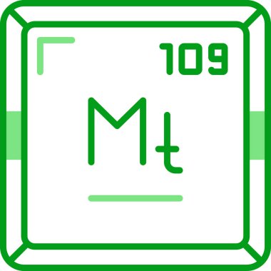 Meitneryum kimyasal element. Atom numarasıyla imzala. Periyodik tablonun kimyasal elementi