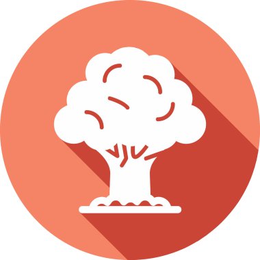 Ağaç. Web simgesi basit illüstrasyon 