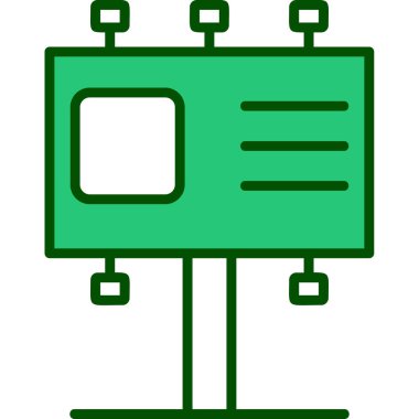 Billboard web simgesi, vektör çizim 