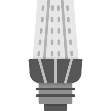 ampul simgesi, vektör illüstrasyonu