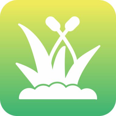 Çimen ağ ikonu vektör illüstrasyonu