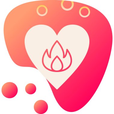 Tutku web simgesi basit illüstrasyon