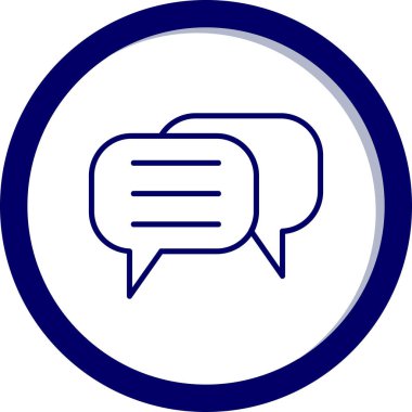 Sohbet simgesi vektör illüstrasyonu 