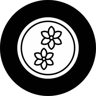 çiçek web simgesi, vektör illüstrasyonu, koku konsepti      