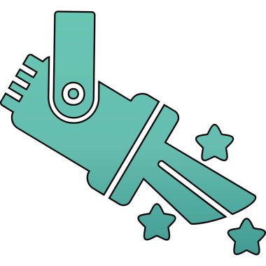 Spotlight simgesi, web basit illüstrasyon