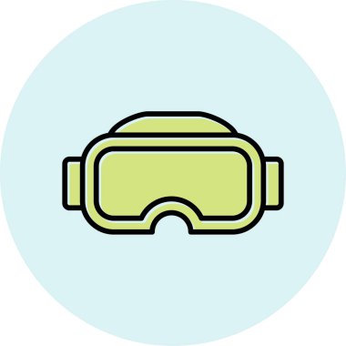 Gözlükler. Web simgesi basit illüstrasyon