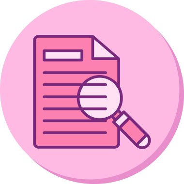 Yazılı kayıtlar ve büyüteçle filoloji kavramı, düz stil vektör illüstrasyonu