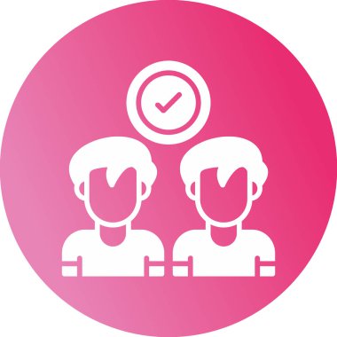 İş adamları simge vektör illüstrasyonuyla tanışıyor