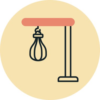 Bir Kum Torbası simgesinin vektör illüstrasyonu