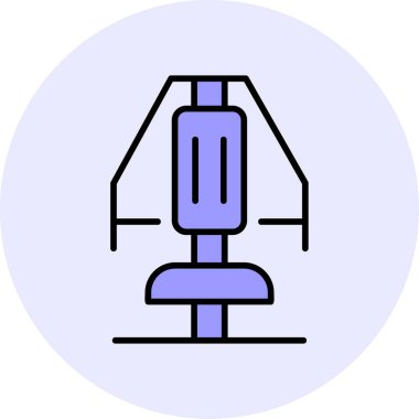 Chest Press makine simgesinin vektör illüstrasyonu