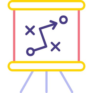 Strateji Simgesi Vektör illüstrasyonu 