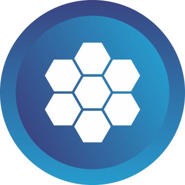 altıgen web simgesi, vektör çizim