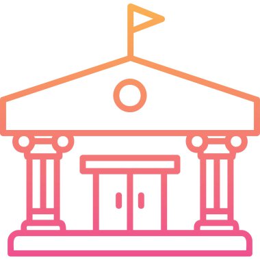 Sütun oluşturma simgesi, vektör illüstrasyonu