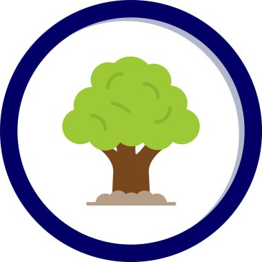 Ağaç. Web simgesi basit illüstrasyon 