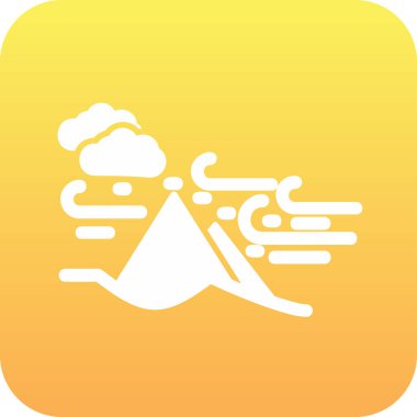 Kum fırtınası web simgesi, vektör illüstrasyonu