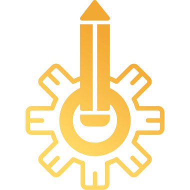 Simgeyi ayarlamanın vektör illüstrasyonu 