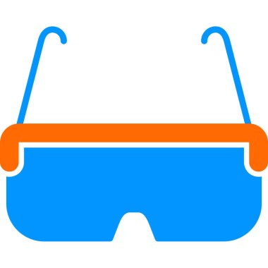 Gözlük. Web simgesi basit illüstrasyon 