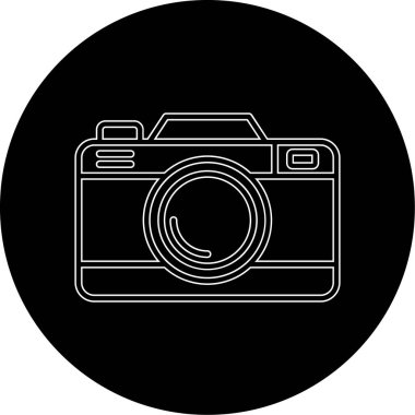 Kamera. Web simgesi basit illüstrasyon 
