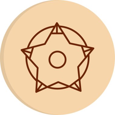 Yıldız web simge vektör çizim 