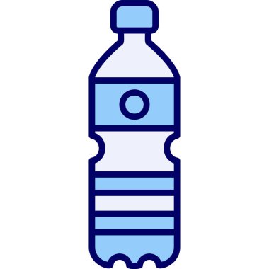 Su şişesi. Web simgesi basit illüstrasyon