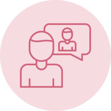 öz farkındalık simgesi, vektör illüstrasyonu basit tasarım