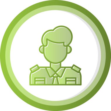  Gümrük Temsilcisi simgesi, vektör illüstrasyonu basit tasarım