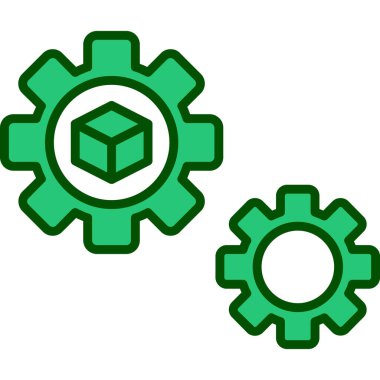 Vitesli ayar simgesi, vektör illüstrasyonu basit tasarım