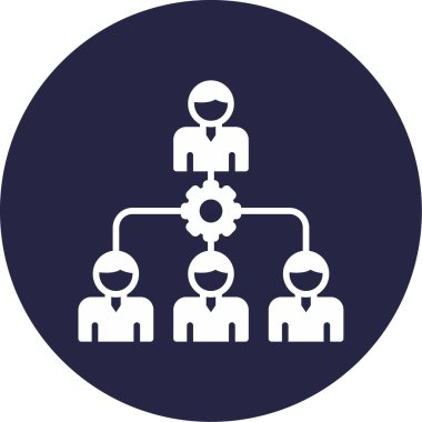 İnsan kaynakları yönetim vektörü düz vektör çizimi 