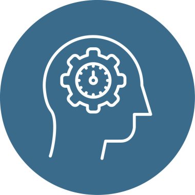 öz farkındalık simgesi, vektör illüstrasyonu basit tasarım