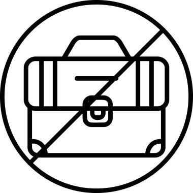 İşsizlik Simgesi Basit Vektör İllüstrasyonu