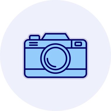 Kamera. Web simgesi basit illüstrasyon 