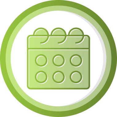 Takvim simgesi, vektör illüstrasyonu basit tasarım