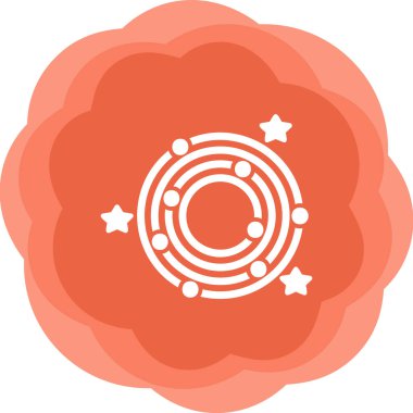 Galaxy web simgesinin vektör illüstrasyonu 
